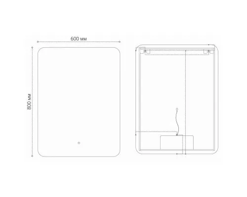 Купить Зеркало 60х80 см Grossman Elegans 176080 в магазине сантехники Santeh-Crystal.ru