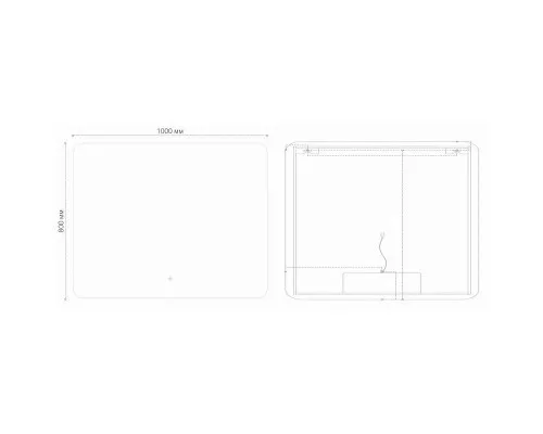 Купить Зеркало 100х80 см Grossman Elegans 17100801 в магазине сантехники Santeh-Crystal.ru