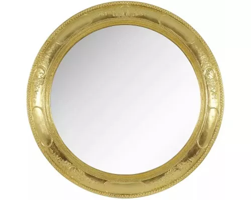Приобрести Зеркало 87х87 см золотой Migliore 26356 в магазине сантехники Santeh-Crystal.ru