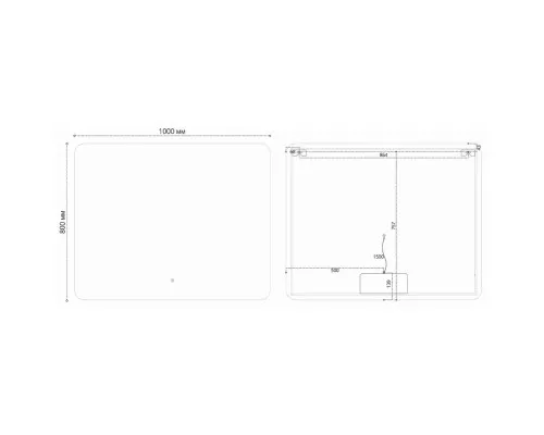 Зеркало 100x80 см Vincea VLM-3BE100