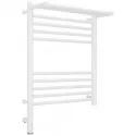Полотенцесушитель электрический 600х500 белый матовый МЭМ левый Сунержа Богема с полкой 3.0 30-5806-6050