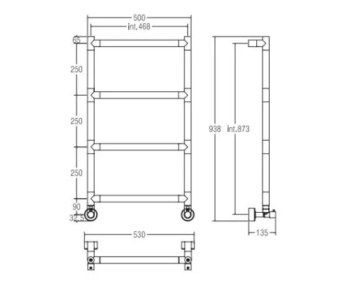 Приобрести Полотенцесушитель водяной Margaroli Sereno 482/475 бронза в магазине сантехники Santeh-Crystal.ru