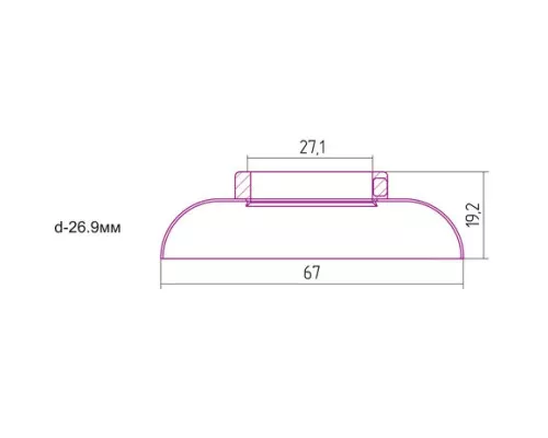 Купить Отражатель декоративный d - 26,9 мм Сунержа 00-1028-0002 в магазине сантехники Santeh-Crystal.ru