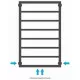 Заказать Полотенцесушитель водяной 800х500 Сунержа Канцлер 00-0254-8050 в магазине сантехники Santeh-Crystal.ru