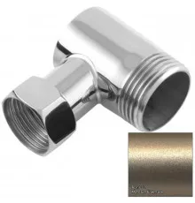 Уголок переходной 1" нар.р. - 3/4" н/г шампань матовая Сунержа 022-1505-0134