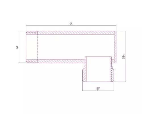 Заказать Уголок переходной 1 нар.р. - 1 нар.р. состаренная бронза Сунержа 05-1506-1010 в магазине сантехники Santeh-Crystal.ru