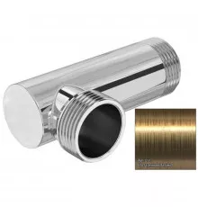 Уголок переходной 1" нар.р. - 1" нар.р.состаренная латунь Сунержа 051-1506-1010