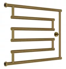 Полотенцесушитель водяной 500x650 состаренная бронза Сунержа High-Tech+ model " L"05-4052-5065