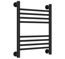 Полотенцесушитель водяной 500х400 перемычка выгнутая черный матовый Сунержа Богема+ 31-0221-5040