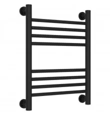 Полотенцесушитель водяной 500х400 перемычка выгнутая черный матовый Сунержа Богема+ 31-0221-5040