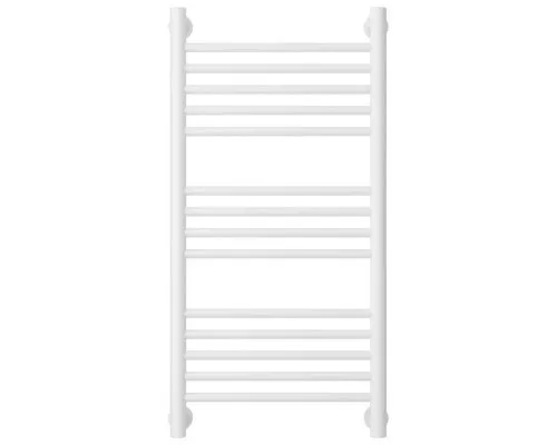 Купить Полотенцесушитель водяной 800х400 перемычка выгнутая белый матовый Сунержа Богема+ 30-0221-8040 в магазине сантехники Santeh-Crystal.ru