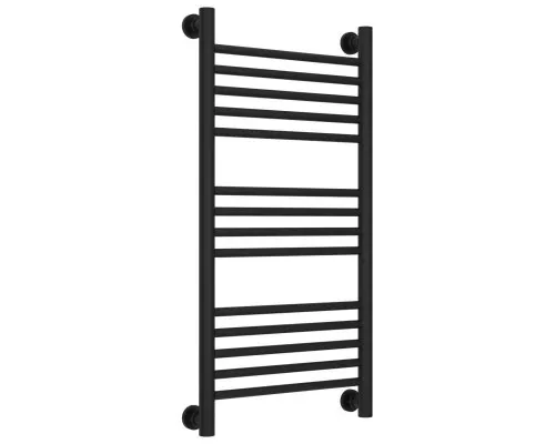 Приобрести Полотенцесушитель водяной 800х400 перемычка выгнутая черный матовый Сунержа Богема+ 31-0221-8040 в магазине сантехники Santeh-Crystal.ru