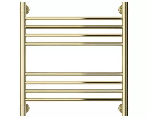 Купить Полотенцесушитель водяной 500х500 перемычка выгнутая шампань Сунержа Богема+ 020-0221-5050 в магазине сантехники Santeh-Crystal.ru