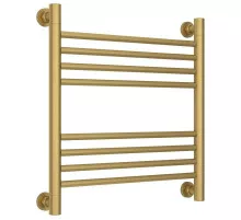 Полотенцесушитель водяной 500х500 перемычка выгнутая золотой матовый Сунержа Богема+ 032-0221-5050