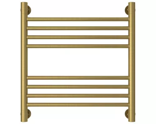 Заказать Полотенцесушитель водяной 500х500 перемычка выгнутая состаренная латунь Сунержа Богема+ 051-0221-5050 в магазине сантехники Santeh-Crystal.ru