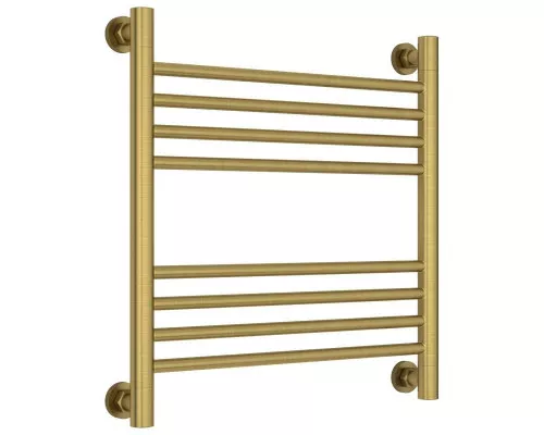 Заказать Полотенцесушитель водяной 500х500 перемычка выгнутая состаренная латунь Сунержа Богема+ 051-0221-5050 в магазине сантехники Santeh-Crystal.ru