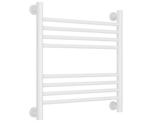 Купить Полотенцесушитель водяной 500х500 перемычка выгнутая белый глянец Сунержа Богема+ 12-0221-5050 в магазине сантехники Santeh-Crystal.ru