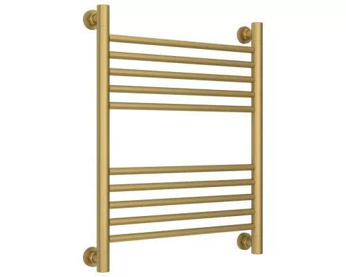 Купить Полотенцесушитель водяной 600х500 перемычка выгнутая золотой матовый Сунержа Богема+ 032-0221-6050 в магазине сантехники Santeh-Crystal.ru