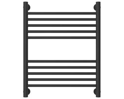 Заказать Полотенцесушитель водяной 600х500 перемычка выгнутая темный титан муар Сунержа Богема+ 15-0221-6050 в магазине сантехники Santeh-Crystal.ru