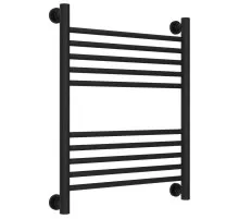 Полотенцесушитель водяной 600х500 перемычка выгнутая черный матовый Сунержа Богема+ 31-0221-6050