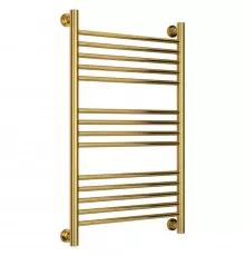 Полотенцесушитель водяной 800х500 перемычка выгнутая золотой Сунержа Богема+ 03-0221-8050