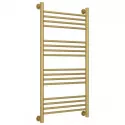 Полотенцесушитель водяной 1000х500 перемычка выгнутая золотой матовый Сунержа Богема+ 032-0221-1050