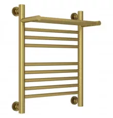 Полотенцесушитель водяной 500х400 состаренная латунь Сунержа Богема с полкой+ 051-0223-5040