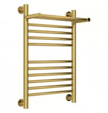 Полотенцесушитель водяной 600х400 золотой Сунержа Богема с полкой+ 03-0223-6040