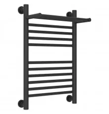 Полотенцесушитель водяной 600х400 темный титан муар Сунержа Богема с полкой+ 15-0223-6040