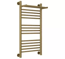 Полотенцесушитель водяной 800х400 состаренная бронза Сунержа Богема с полкой+ 05-0223-8040