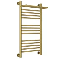 Полотенцесушитель водяной 800х400 состаренная латунь Сунержа Богема с полкой+ 051-0223-8040