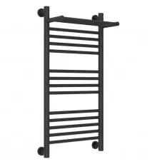 Полотенцесушитель водяной 800х400 темный титан муар Сунержа Богема с полкой+ 15-0223-8040