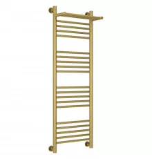 Полотенцесушитель водяной 1200х400 состаренная латунь Сунержа Богема с полкой+ 051-0223-1240