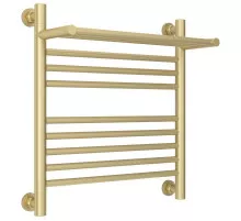 Полотенцесушитель водяной 500х500 шампань матовая Сунержа Богема с полкой+ 022-0223-5050