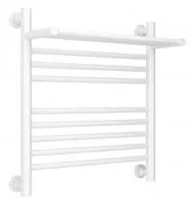 Полотенцесушитель водяной 500х500 белый глянец Сунержа Богема с полкой+ 12-0223-5050