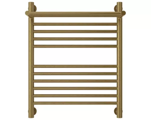 Купить Полотенцесушитель водяной 600х500 состаренная бронза Сунержа Богема с полкой+ 05-0223-6050 в магазине сантехники Santeh-Crystal.ru