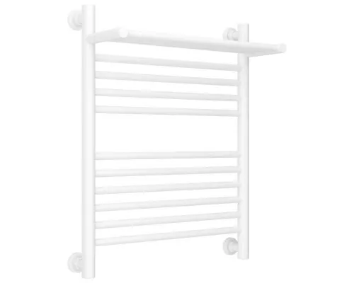 Заказать Полотенцесушитель водяной 600х500 белый матовый Сунержа Богема с полкой+ 30-0223-6050 в магазине сантехники Santeh-Crystal.ru