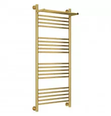 Полотенцесушитель водяной 1200х500 золотой Сунержа Богема с полкой+ 03-0223-1250