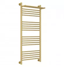 Полотенцесушитель водяной 1200х500 золотой матовый Сунержа Богема с полкой+ 032-0223-1250
