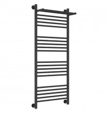 Полотенцесушитель водяной 1200х500 темный титан муар Сунержа Богема с полкой+ 15-0223-1250