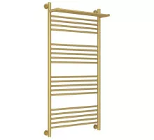 Полотенцесушитель водяной 1200х600 золотой матовый Сунержа Богема с полкой+ 032-0223-1260