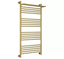 Полотенцесушитель водяной 1200х600 состаренная латунь Сунержа Богема с полкой+ 051-0223-1260