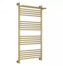 Полотенцесушитель водяной 1200х600 состаренная латунь Сунержа Богема с полкой+ 051-0223-1260