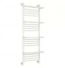 Полотенцесушитель водяной 1200х400 античное белое золото Сунержа Богема с полкой+ 10-0224-1240