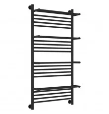 Полотенцесушитель водяной 1200х600 черный матовый Сунержа Богема с полкой+ 31-0224-1260