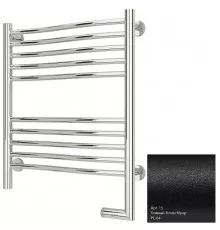 Полотенцесушитель электрический 600х500 темный титан муар  МЭМ правый Сунержа Флюид 2.0 15-5221-6050