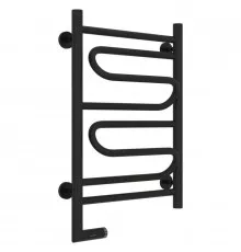 Полотенцесушитель электрический 600х400 черный матовый МЭМ левый Сунержа Элегия 2.0 31-5218-6040