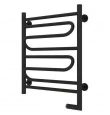 Полотенцесушитель электрический 600х500 черный матовый МЭМ правый Сунержа Элегия 2.0 31-5219-6050
