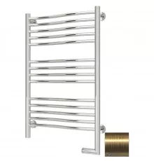 Полотенцесушитель электрический 800х500 состаренная латунь МЭМ правый Сунержа Флюид 2.0 051-5221-8050