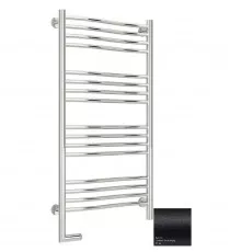 Полотенцесушитель электрический 1000х500 темный титан муар МЭМ левый Сунержа Флюид 2.0 15-5220-1050